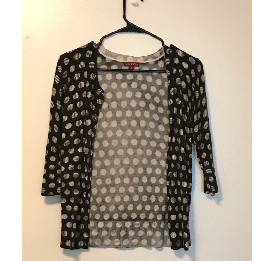Polka dot cardigan